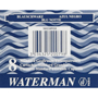 WATERMAN RECAMBIO PLUMA LARGO AZUL NEGRO 8-PACK S0110910